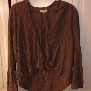 silence + noise cross shirt